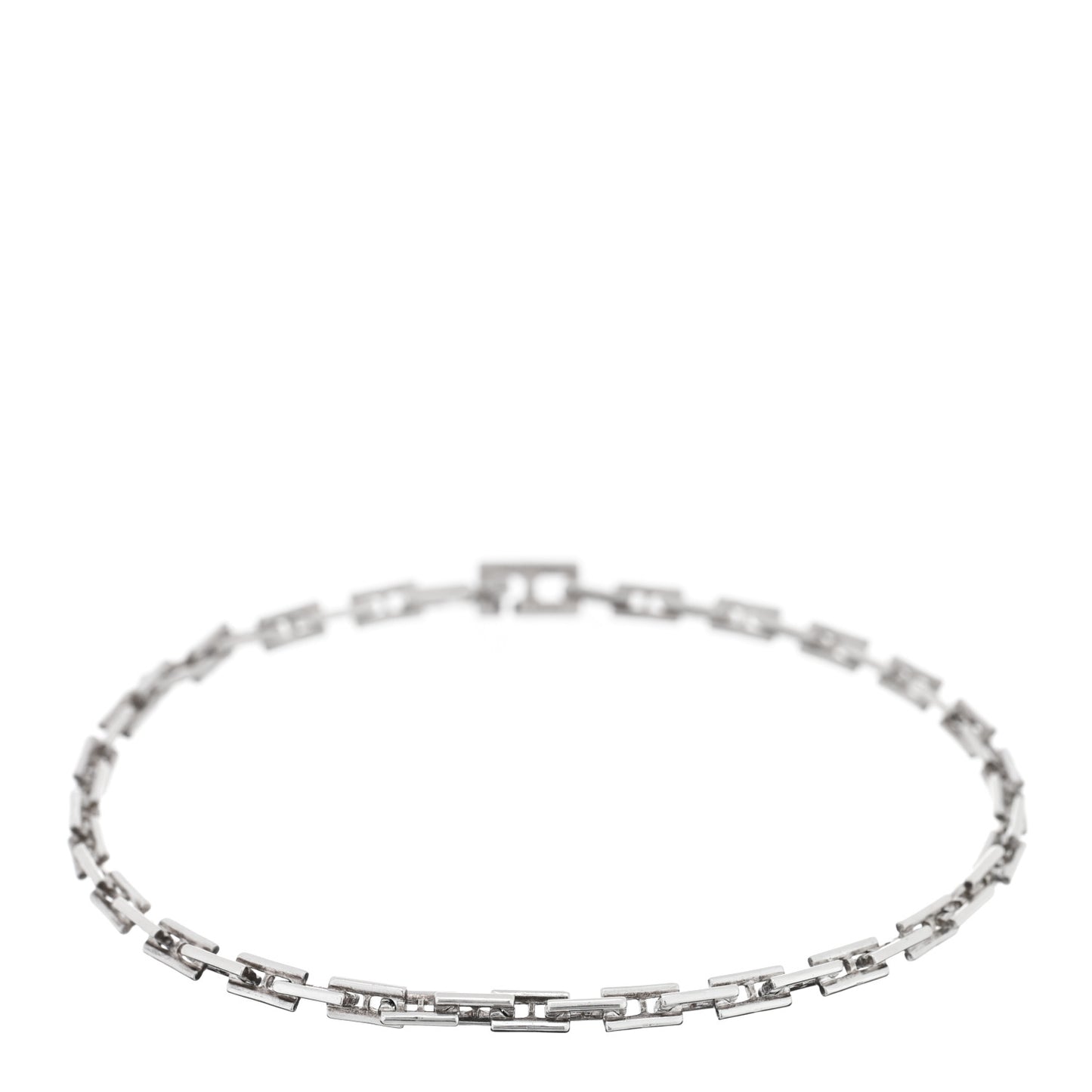 Sterling Silver H Logo Hercules Link Bracelet