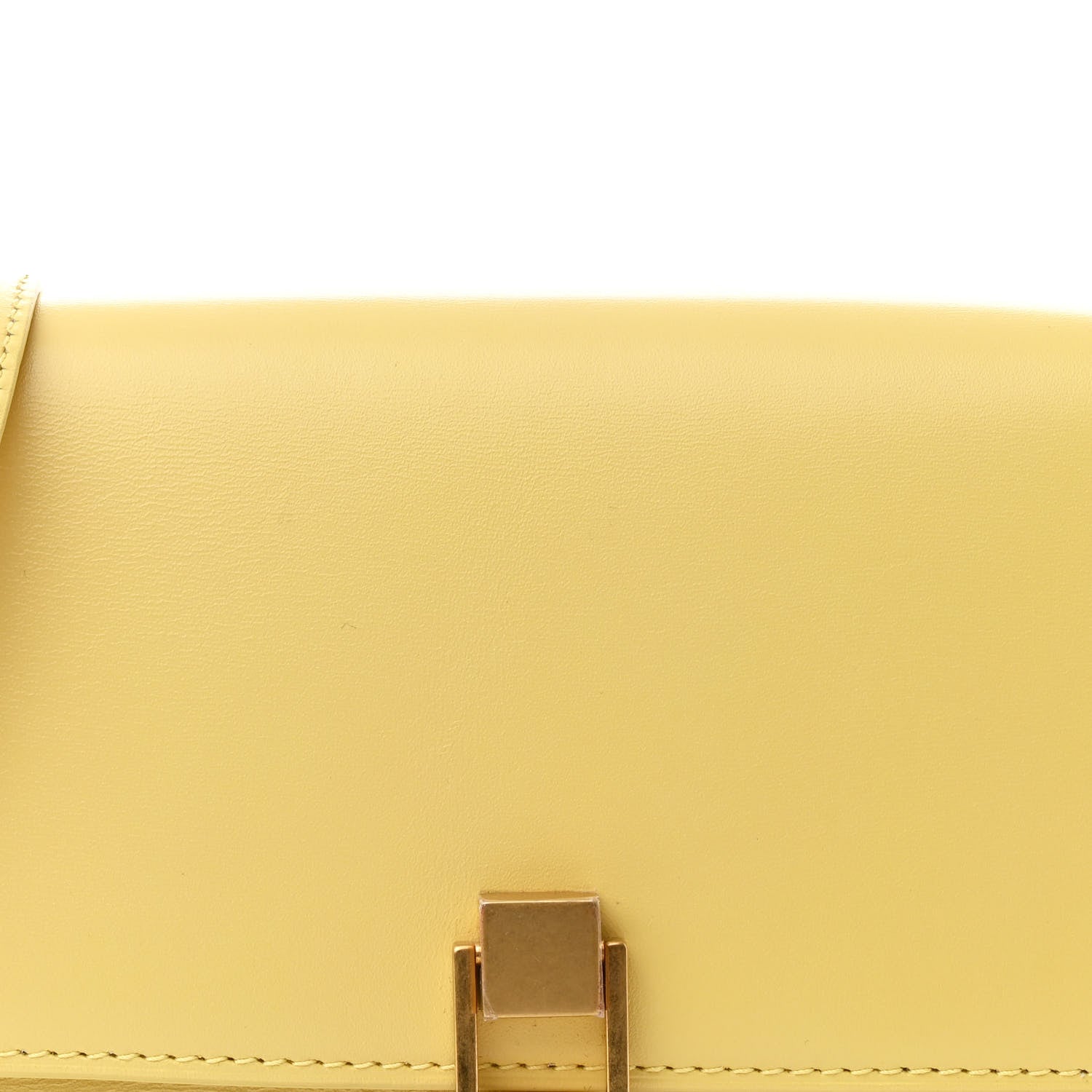 Saint Laurent Smooth Calfskin Carre Satchel Paille 8 of 13