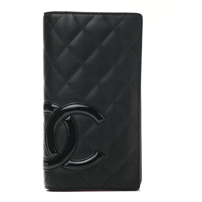 Chanel Calfskin Quilted Cambon Yen Wallet Black 1 of 7