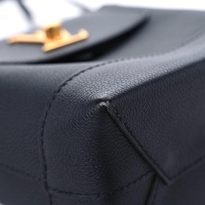 Louis Vuitton Calfskin Lockme Mini Backpack Black 9 of 13