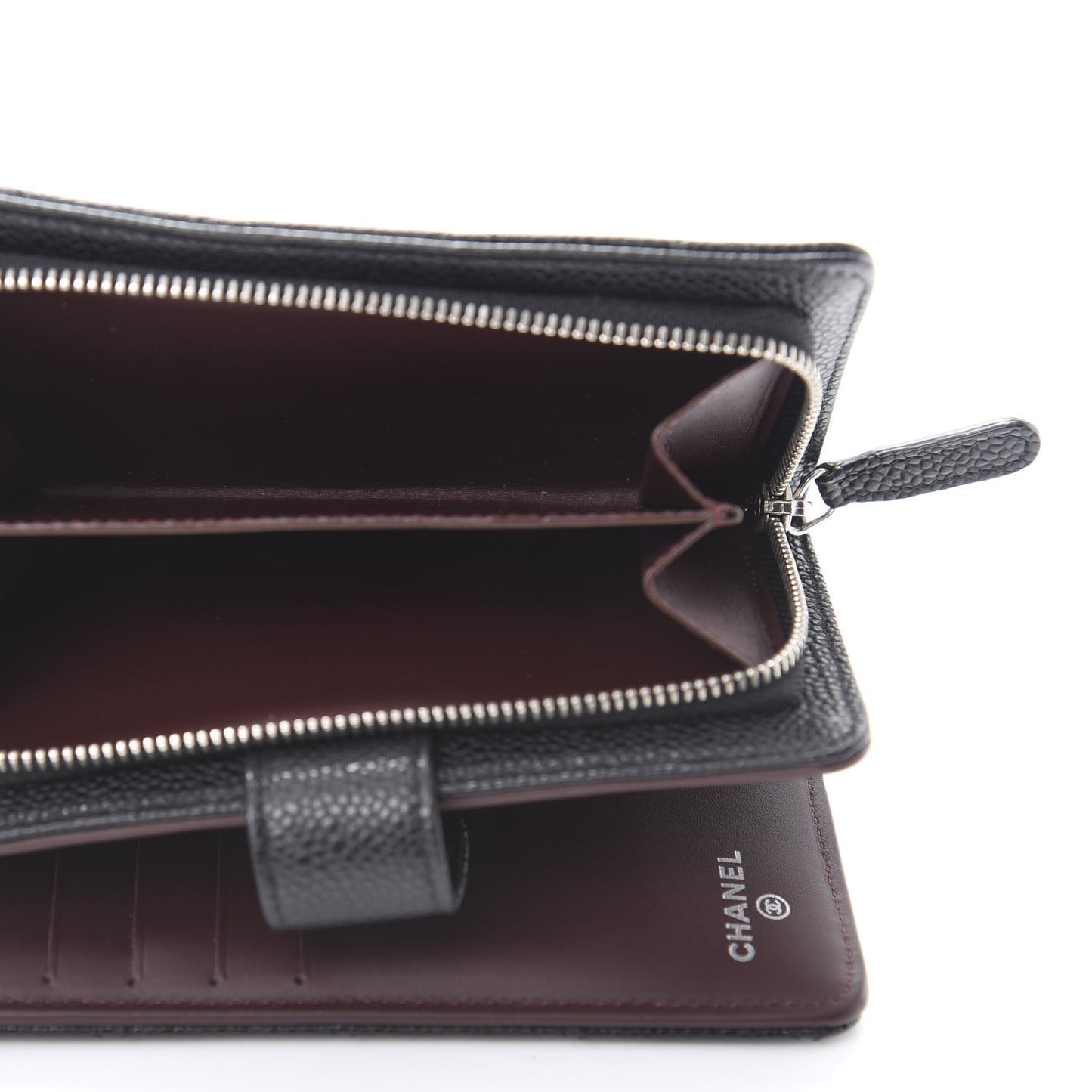 Caviar Quilted CC French Wallet Black