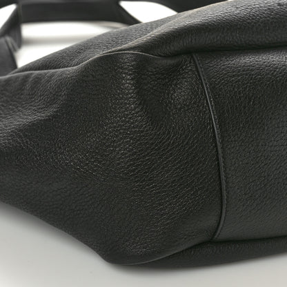 Saint Laurent Grained Deerskin Bea Tote Black 8 of 11