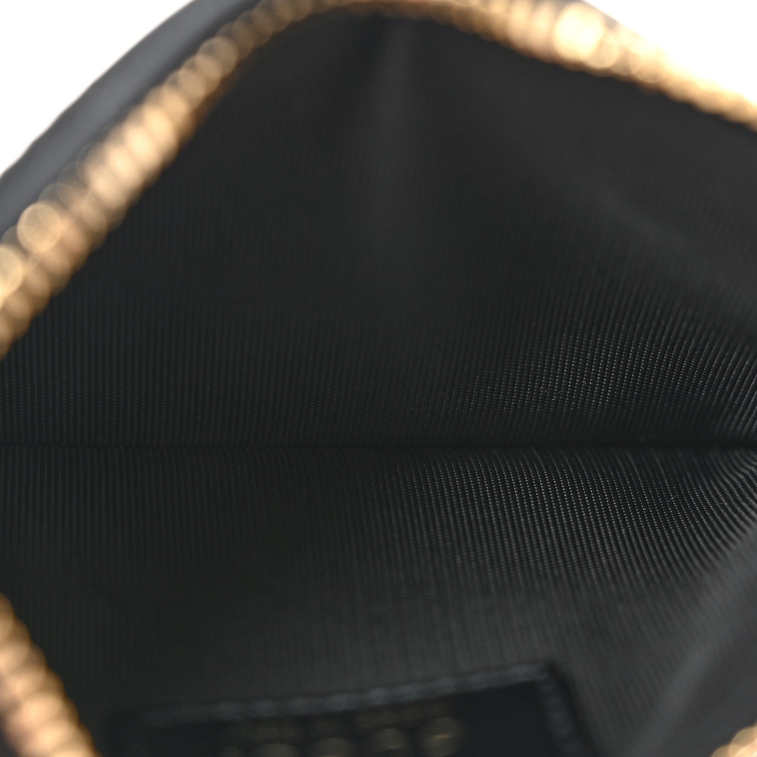 Gucci Patent Calfskin Bamboo Key Pouch Black 5 of 8