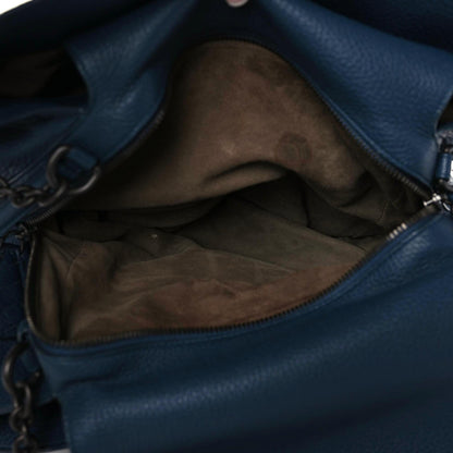 Bottega Veneta Cervo Deerskin Medium Kyoto Shoulder Bag Denim 8 of 10