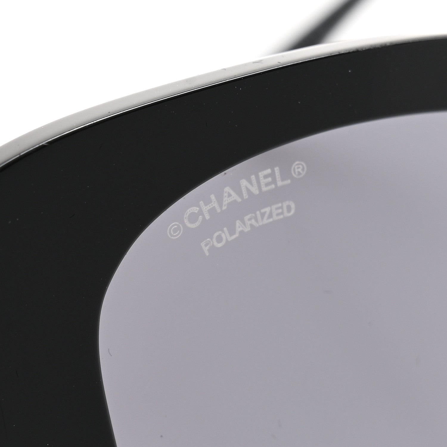 Chanel Acetate Strass Polarized Square Sunglasses 5422-B Black 7 of 8