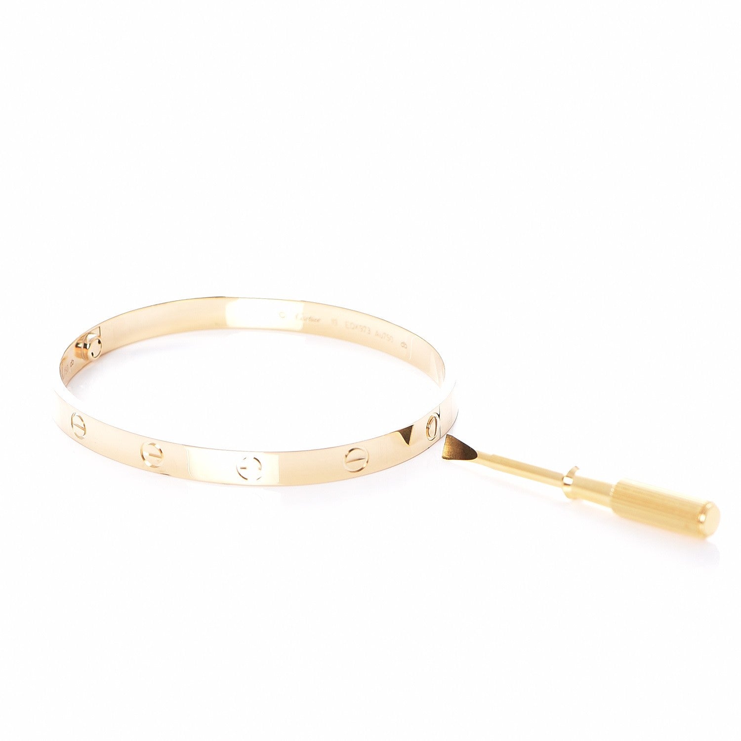 Cartier 18K Yellow Gold LOVE Bracelet 19 3 of 6