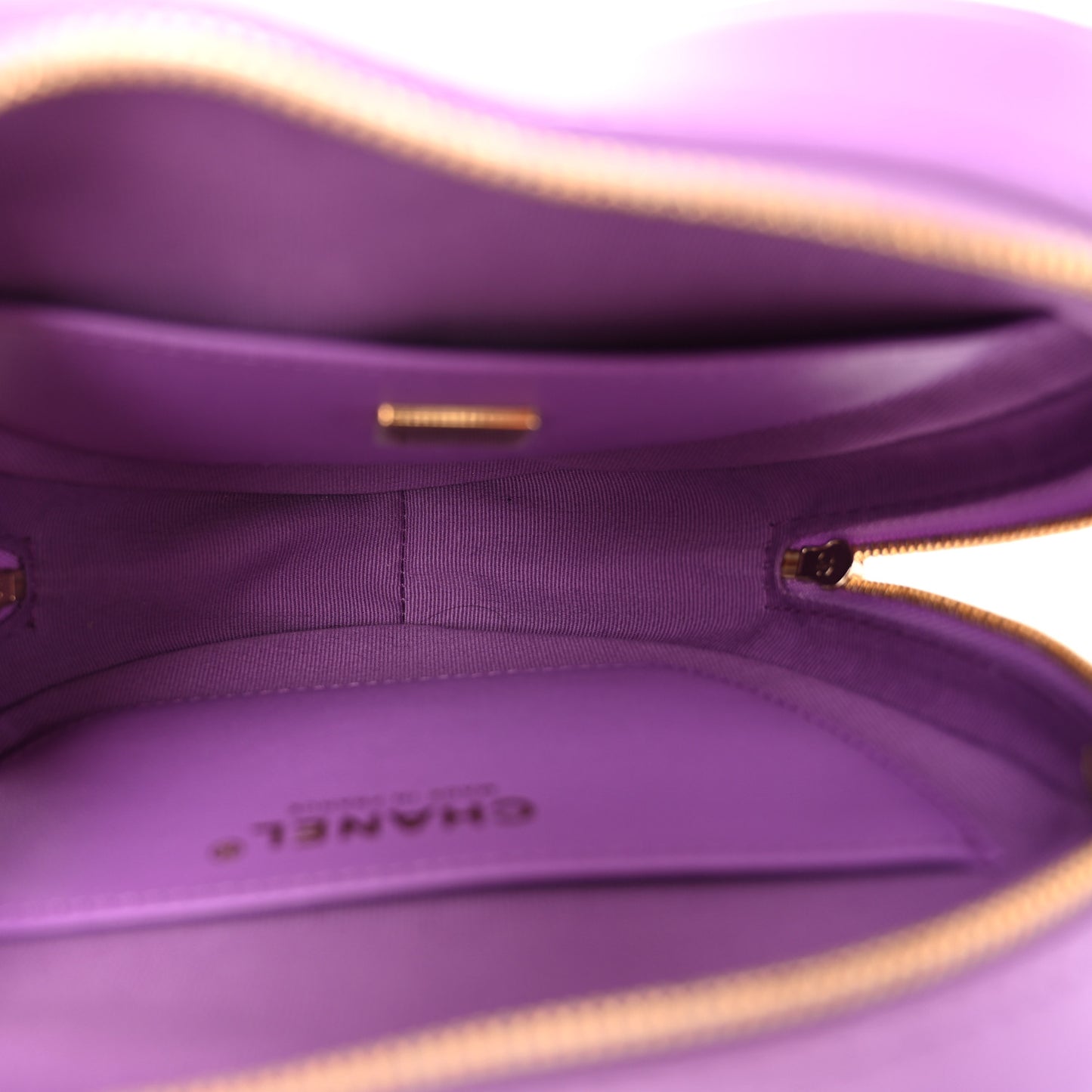 Lambskin Quilted CC In Love Heart Bag Purple