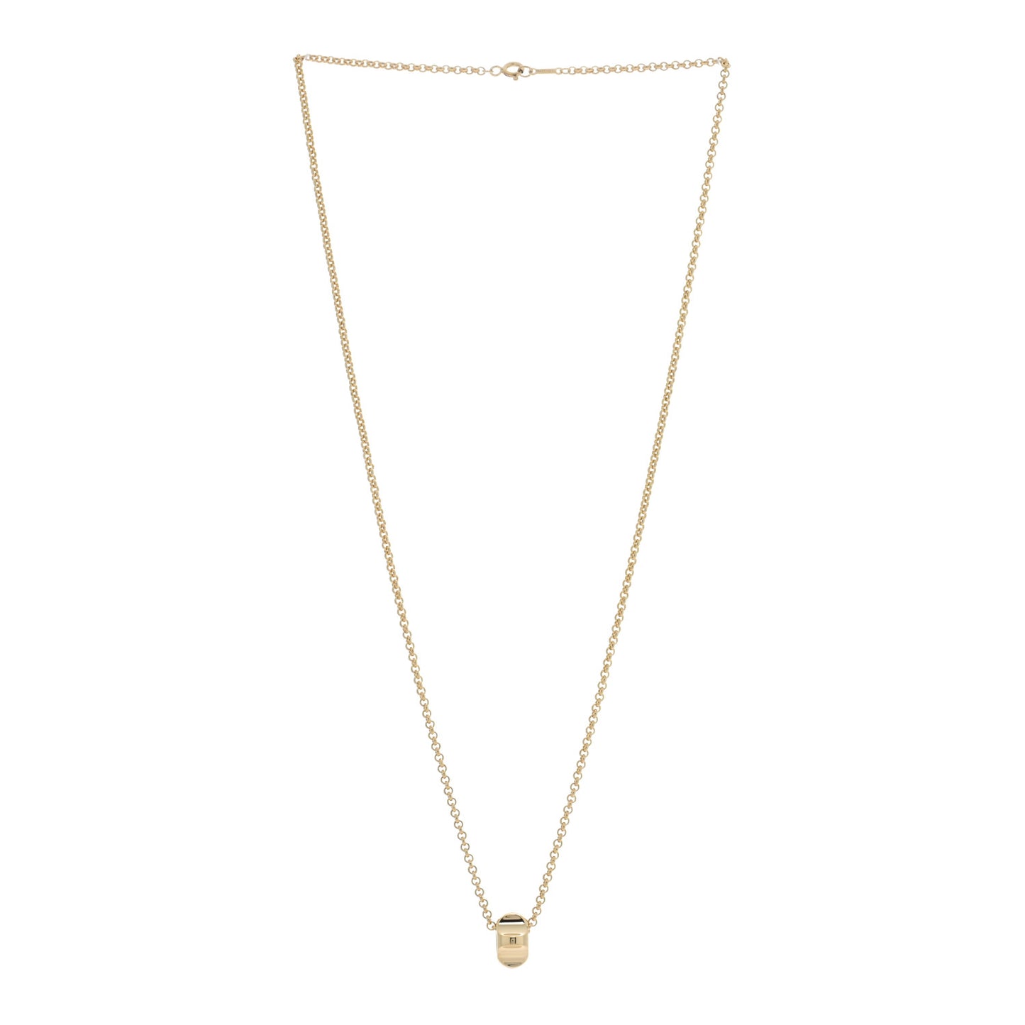 18K Yellow Gold Paloma Picasso Groove Pendant Necklace