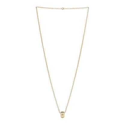 Tiffany 18K Yellow Gold Paloma Picasso Groove Pendant Necklace 3 of 4