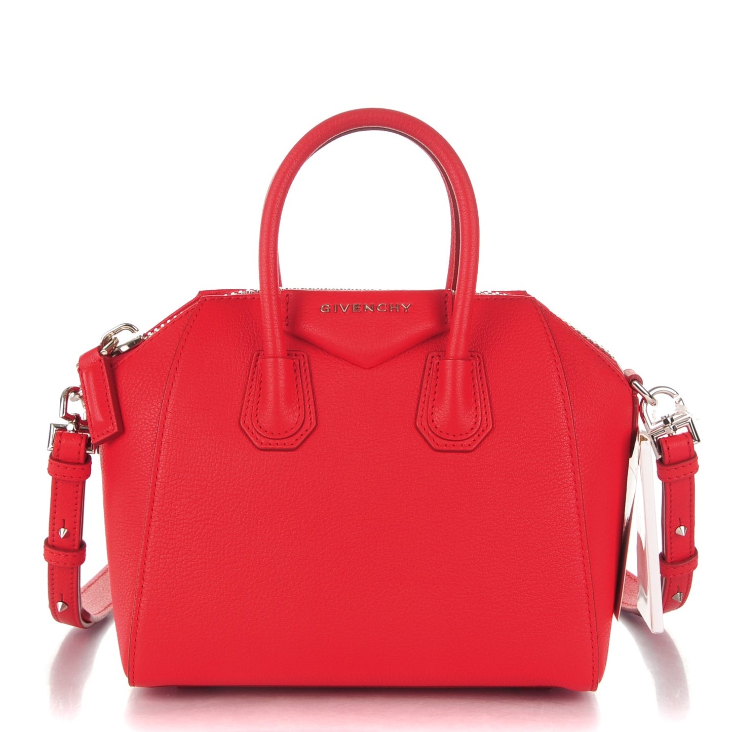 Sugar Goatskin Mini Antigona Medium Red
