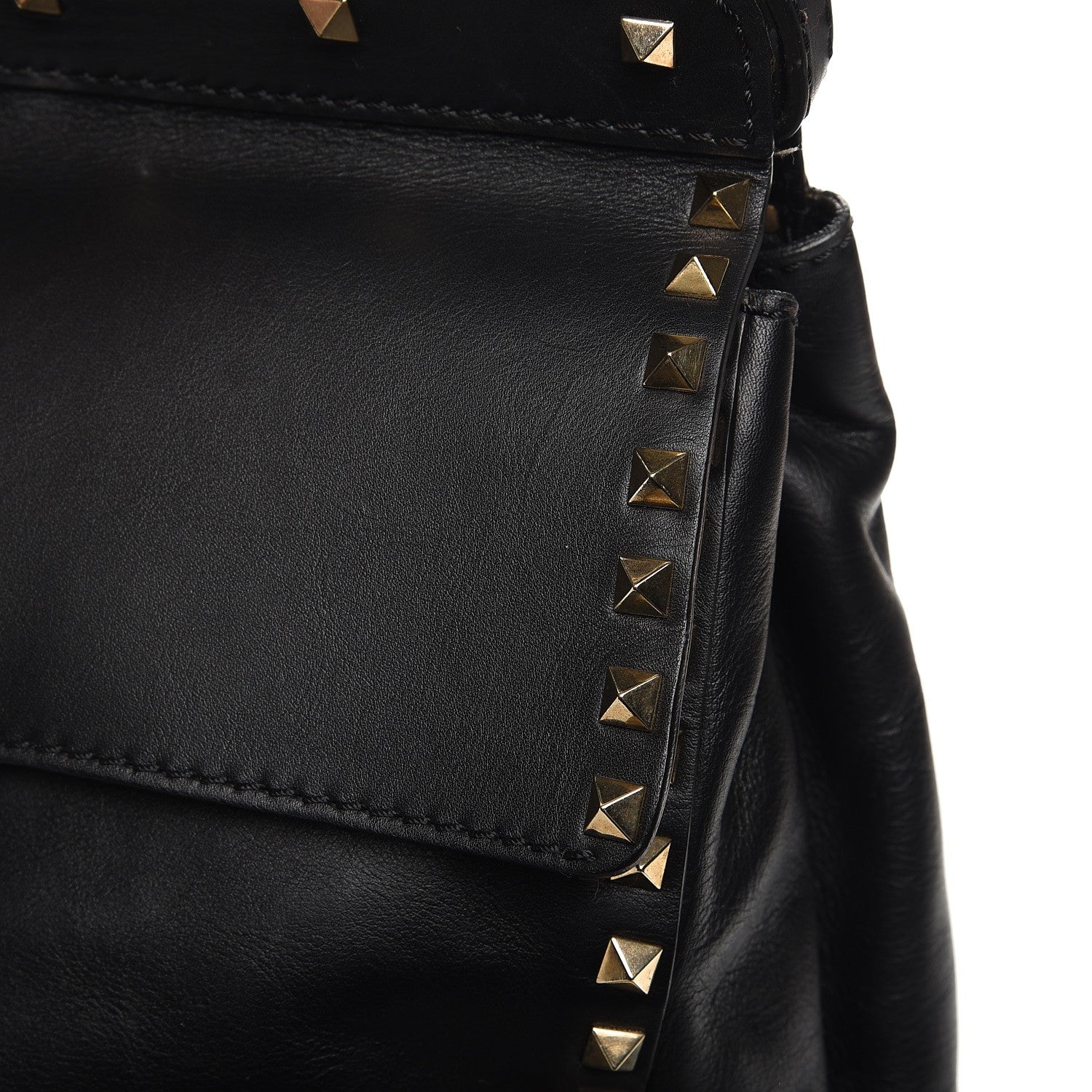 Valentino Garavani Nappa Rockstud Frame Handle Bag Black 10 of 12