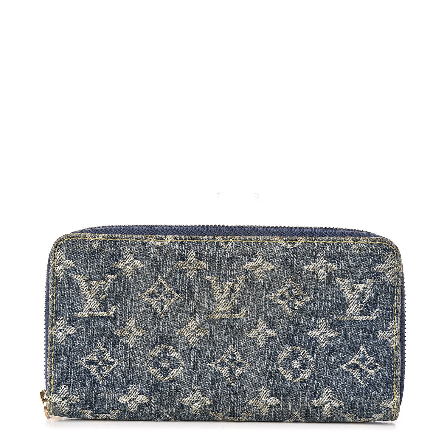 Louis Vuitton Monogram Denim Zippy Wallet Blue 1 of 11