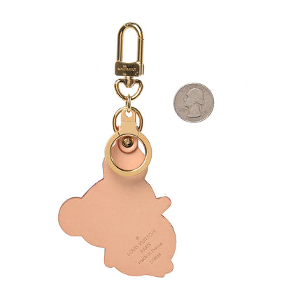 Louis Vuitton Vachetta Monogram Panda Key Ring Bag Charm 2 of 3