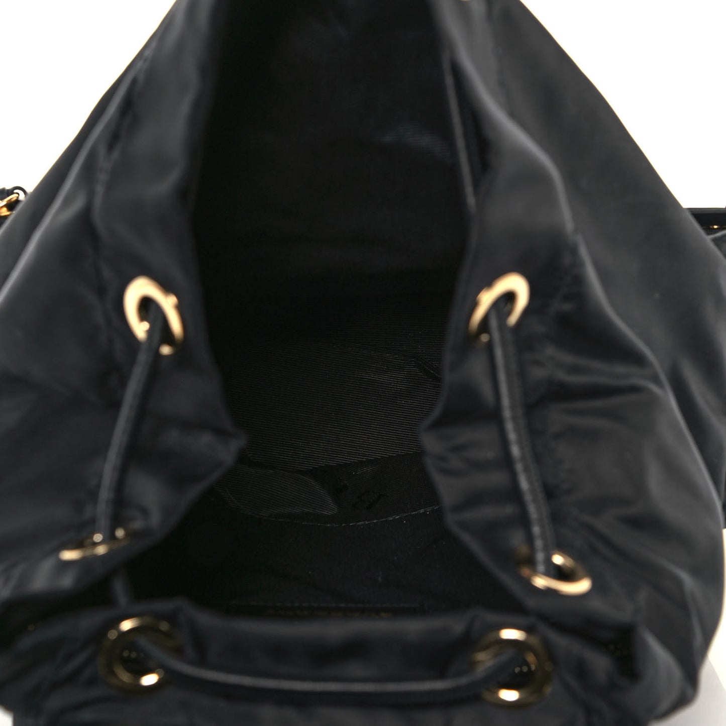 Nylon Large Rucksack Backpack Black