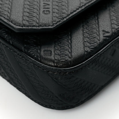 Givenchy Calfskin Embossed Logo Bond Chain Camera Bag Black 8 of 10