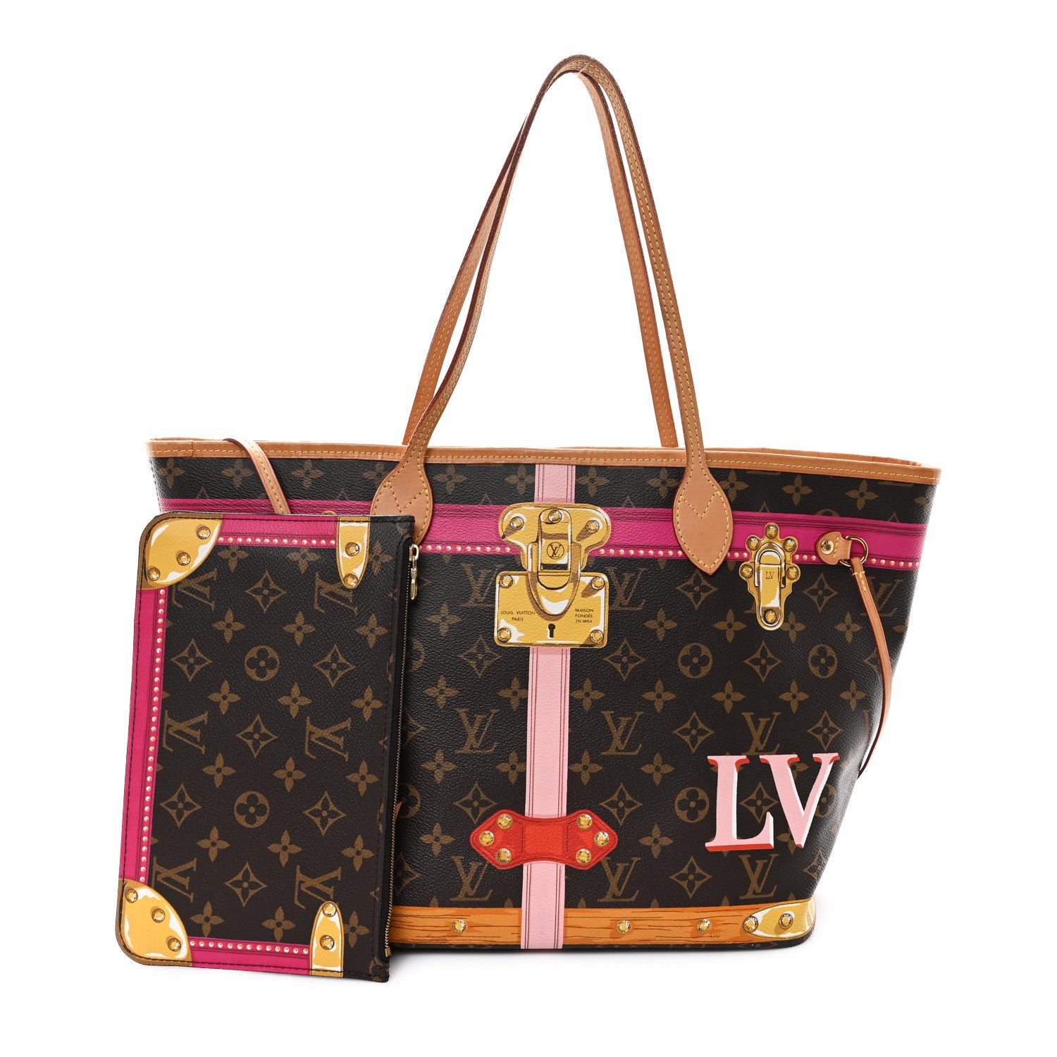 Louis Vuitton Monogram Summer Trunks Neo Neverfull MM 3 of 12