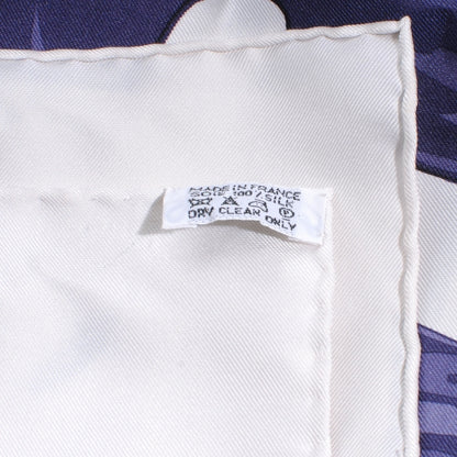 Hermes Silk Peinture Fraiche 90 Scarf Purple 7 of 7