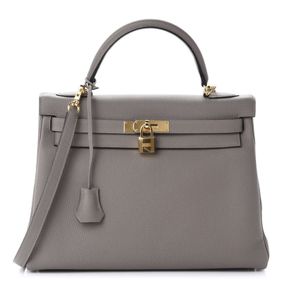 Hermes Togo Kelly Retourne 32 Gris Asphalte 1 of 10