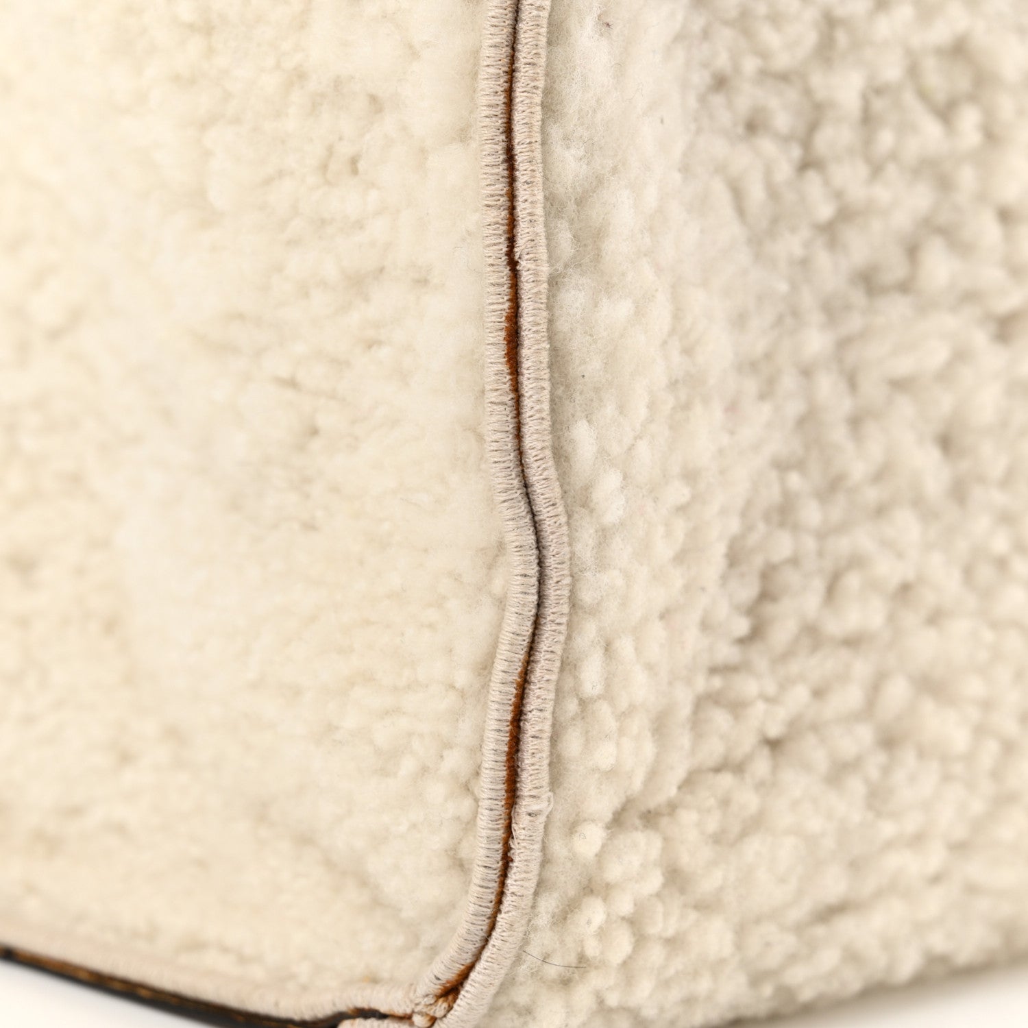 Fendi Shearling Vitello King Logo Medium Fendi Sunshine Shopper