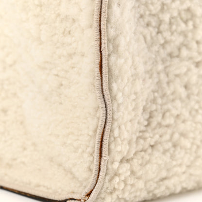 Fendi Shearling Vitello King Logo Medium Fendi Sunshine Shopper Tote White 19 of 19