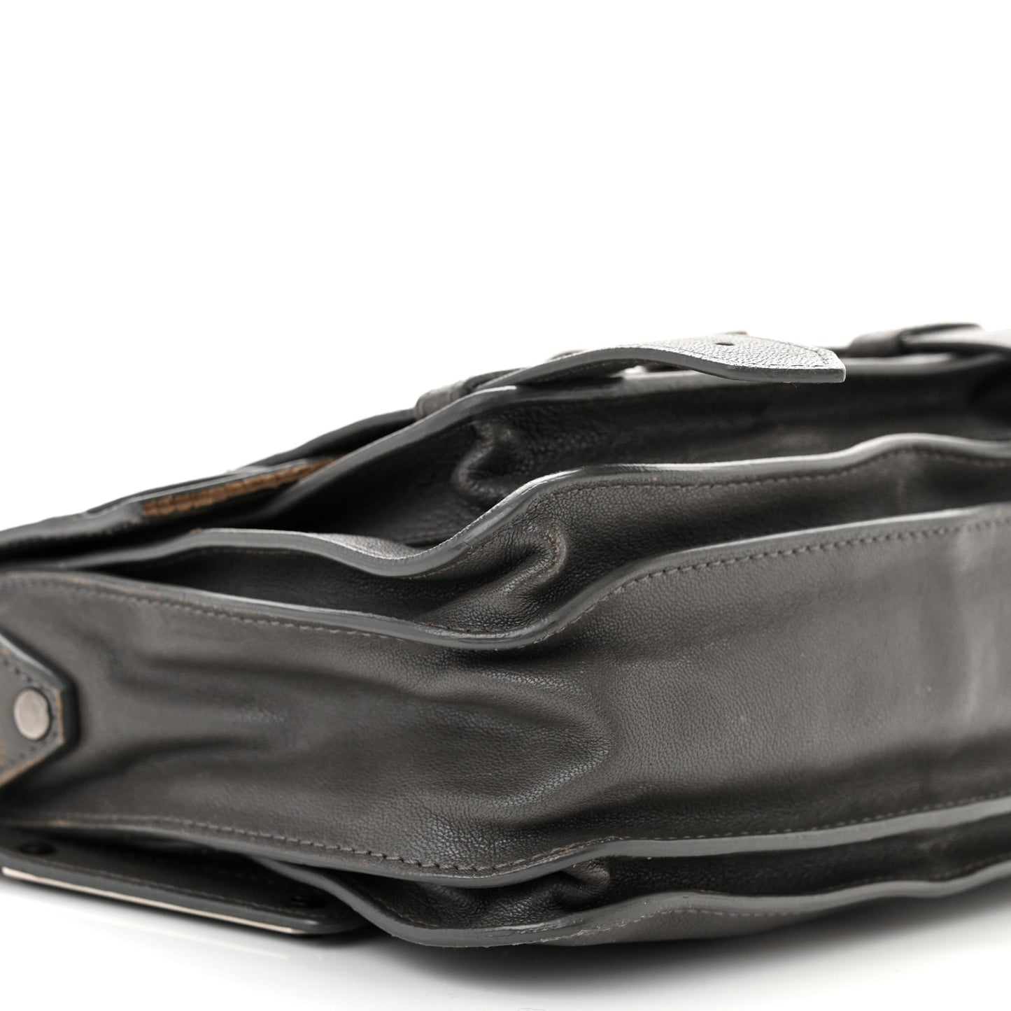 Lambskin PS1 Mini Pouch Messenger Smoke