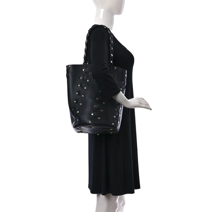 Proenza Schouler Calfskin Medium Studded Hex Bucket Black 3 of 8