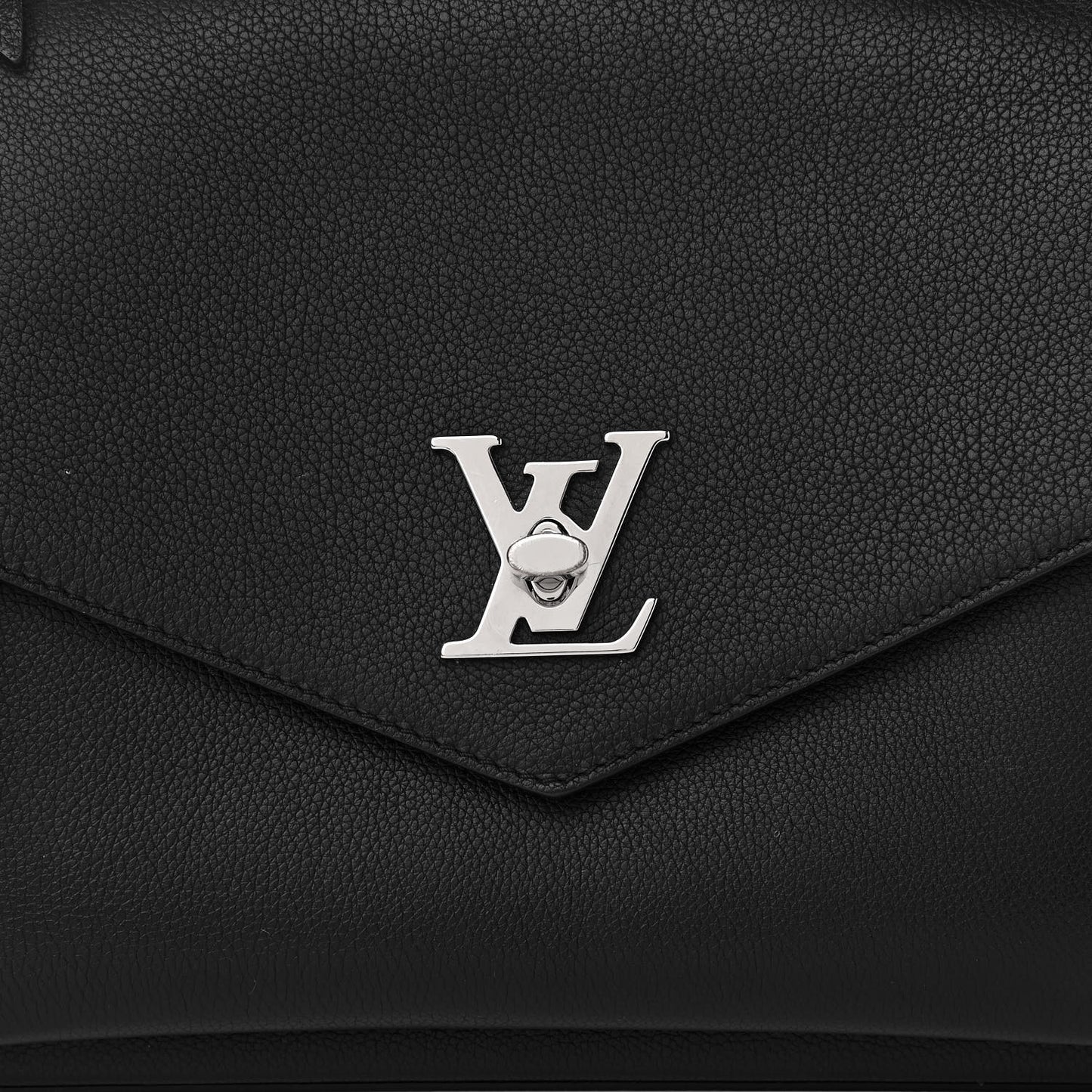 Soft Calfskin My Lockme Top Handle Black