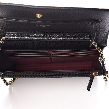 Chanel Caviar Quilted Wallet On Chain WOC Black 5 of 11