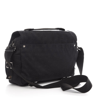 Gucci Monogram Messenger Bag Black 2 of 10