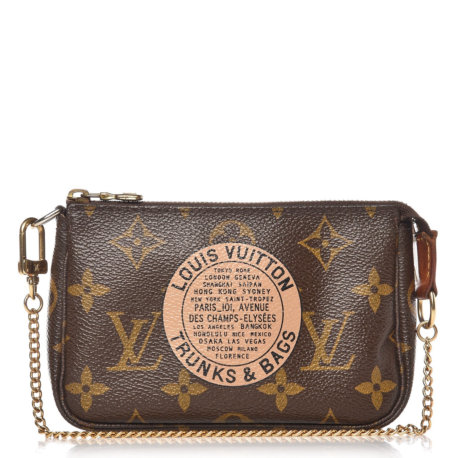 Louis Vuitton Monogram Complice Trunks and Bags Mini Pochette Accessories Beige 1 of 7