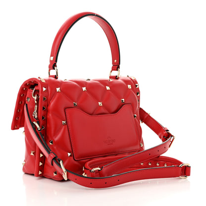 Valentino Garavani Nappa Medium Candystud Top Handle Bag Rosso Valentino 3 of 9