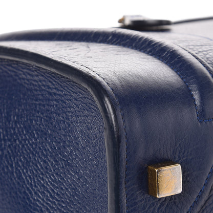 Celine Drummed Calfskin Mini Luggage Ink 13 of 18