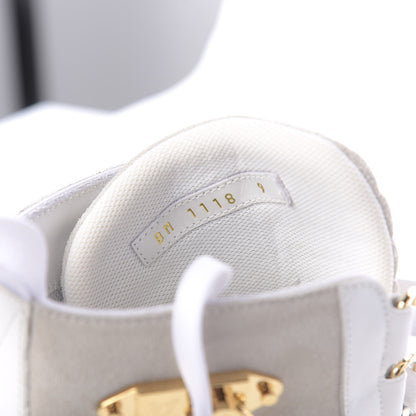 Louis Vuitton Calfskin Suede Mens Creeper Ankle Boots 9 White 8 of 9