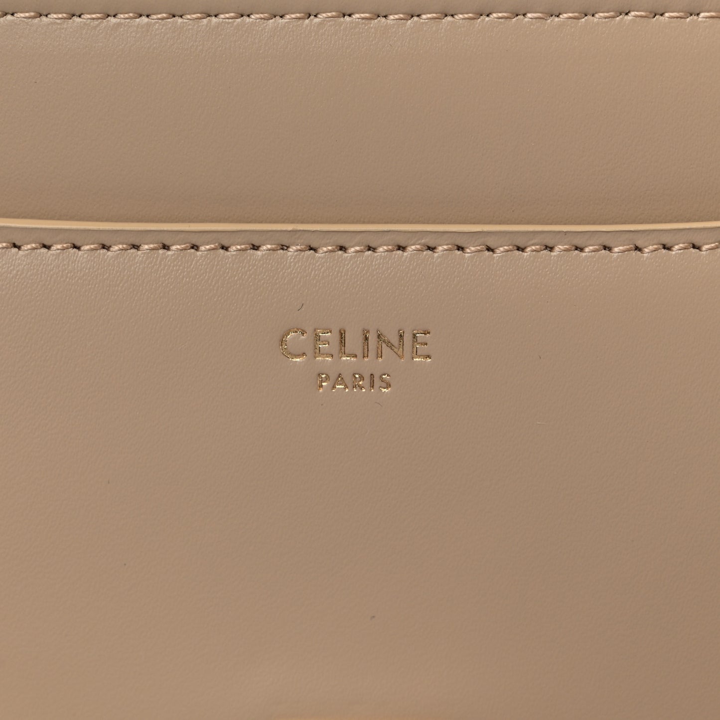 Satinated Calfskin Small 16 Top Handle Bag Beige