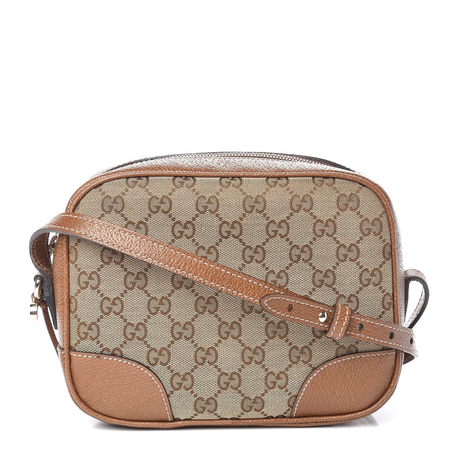 Monogram Mini Bree Messenger Bag Beige Tabacco