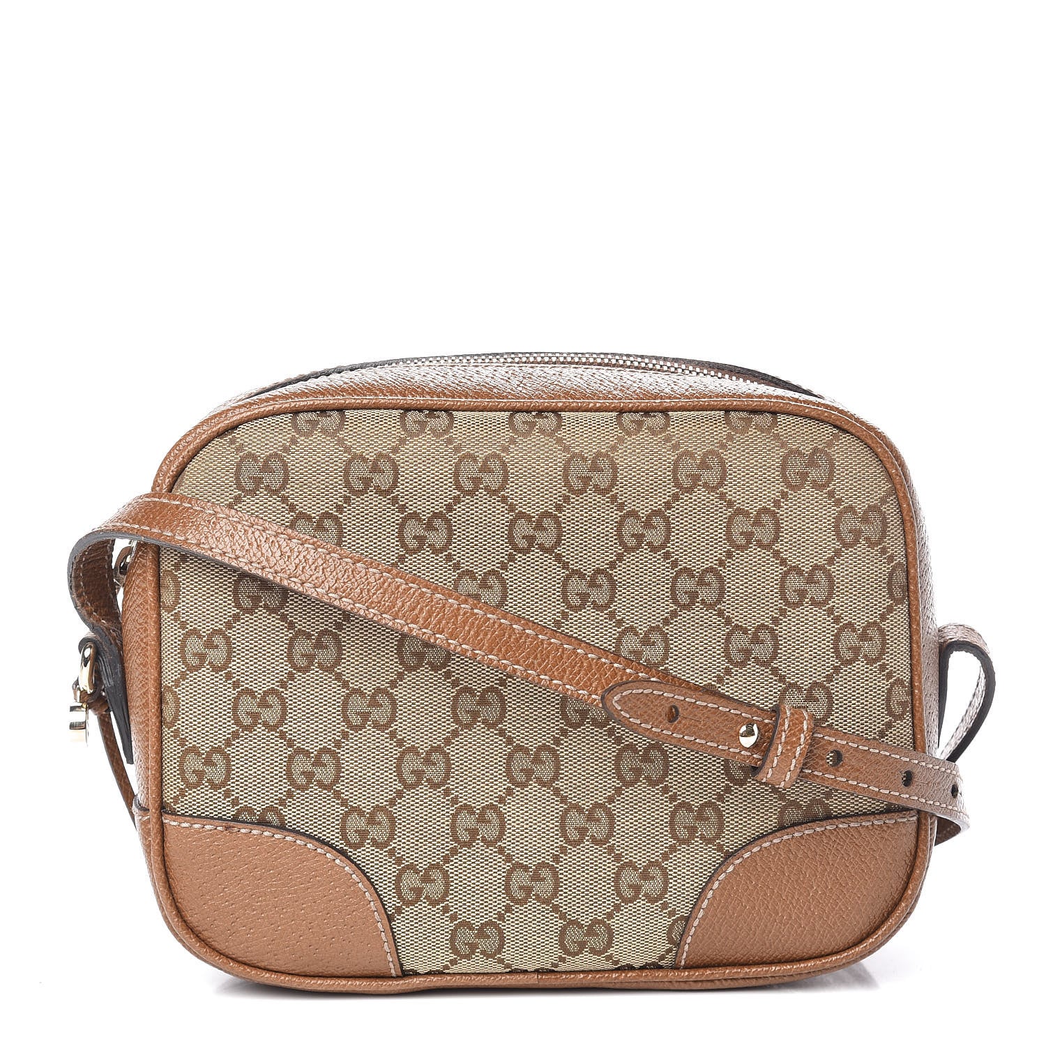 Gucci Monogram Mini Bree Messenger Bag Beige Tabacco 1 of 11