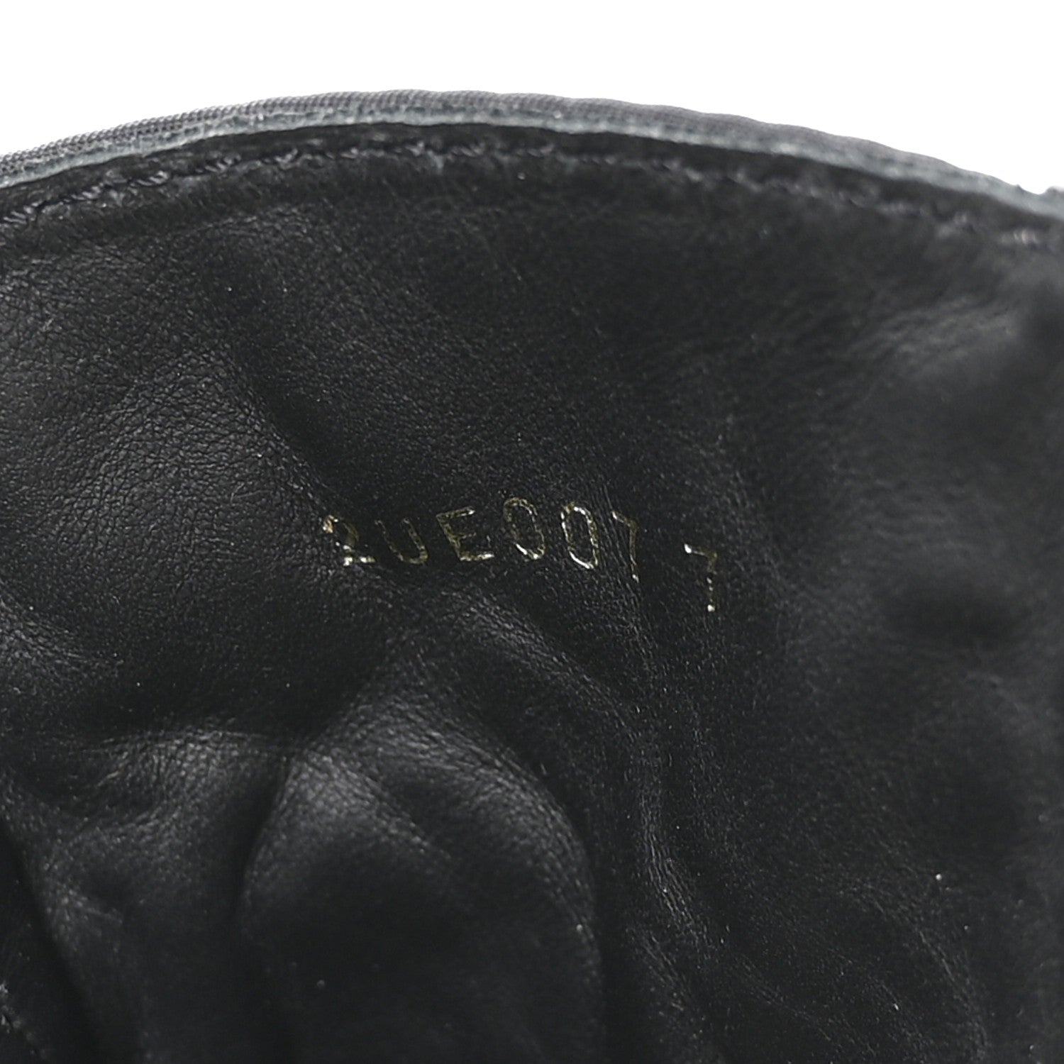 Prada Spazzolato Rois Nylon Metal Triangle Logo Monolith Pouch Pocket 55mm Boots 40 Black 8 of 8
