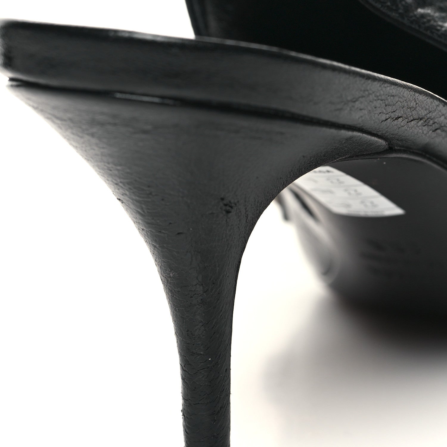 Balenciaga Agneau Arena Cagole 70mm Slingback Pumps 38.5 Black 9 of 10