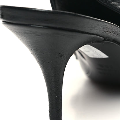 Balenciaga Agneau Arena Cagole 70mm Slingback Pumps 38.5 Black 9 of 10