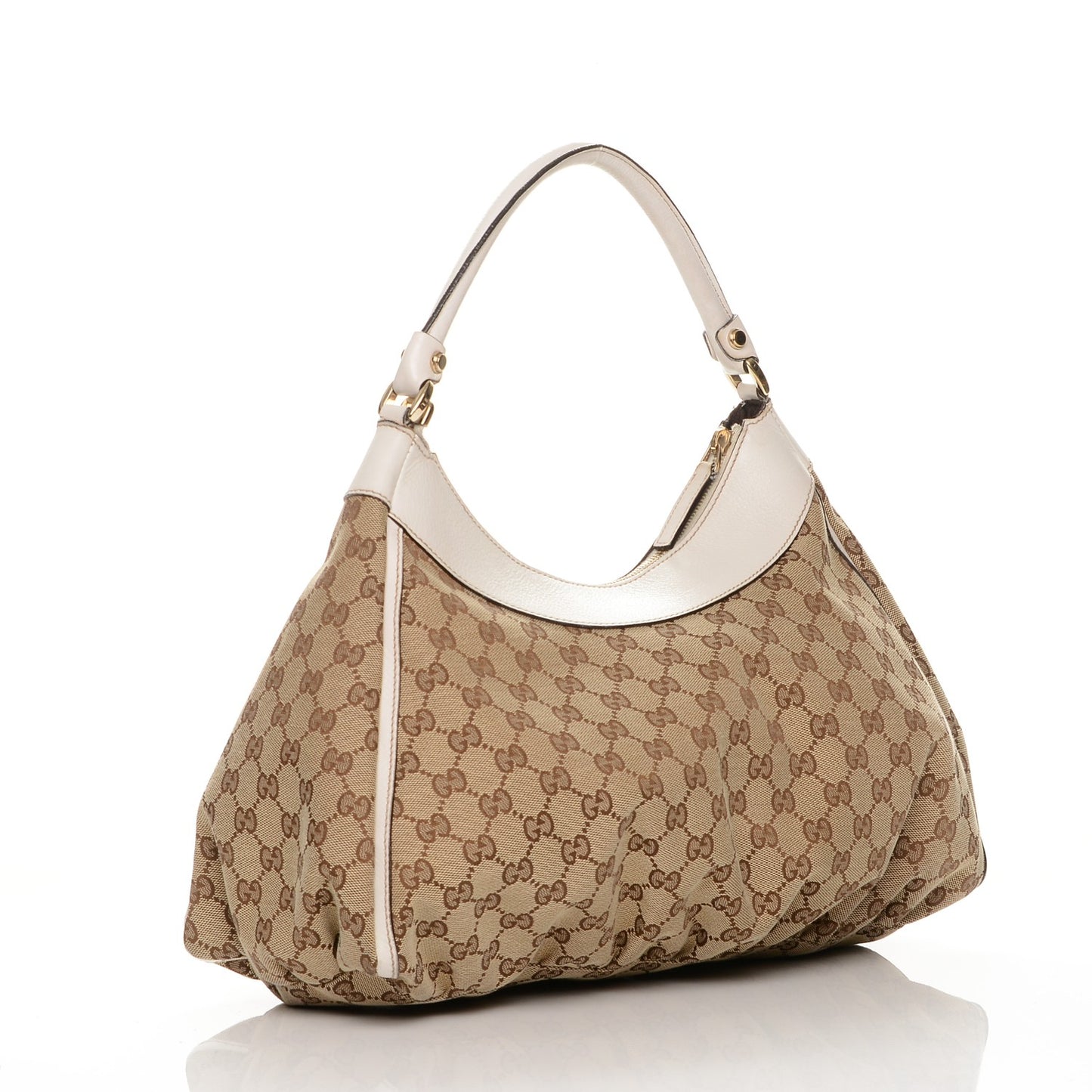 Monogram Large D Gold Ring Hobo Off White