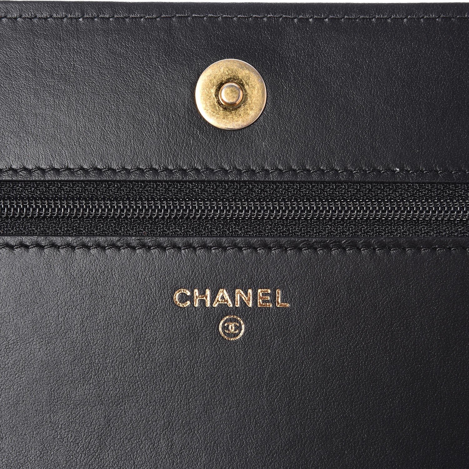 Chanel Caviar Quilted Boy Wallet On Chain WOC Black 6 of 9