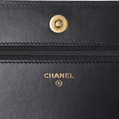Chanel Caviar Quilted Boy Wallet On Chain WOC Black 6 of 9