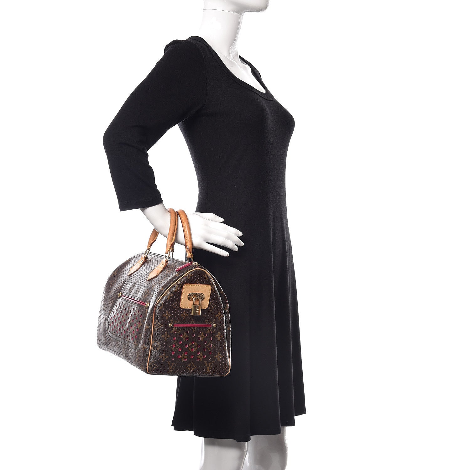 Louis Vuitton Monogram Perforated Speedy 30 Fuchsia 2 of 15