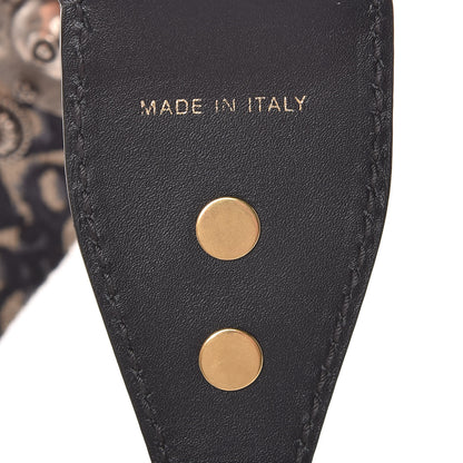 Christian Dior Oblique Studded Shoulder Strap Blue 4 of 6