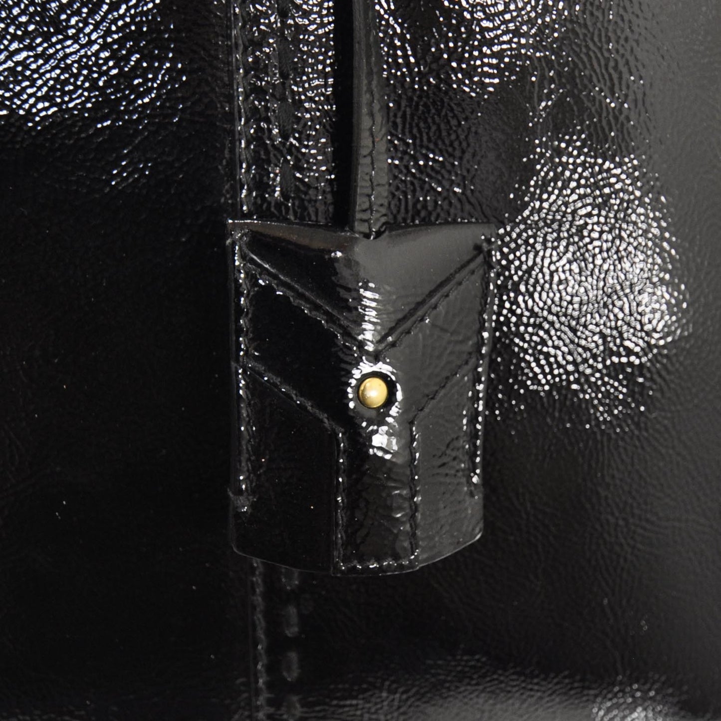 Patent Leather Oversized Muse Black