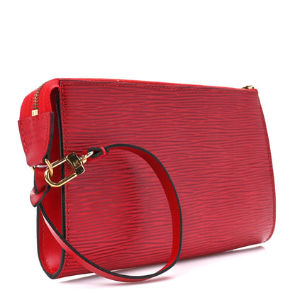 Louis Vuitton Epi Pochette Accessories 21 Castillan Red 2 of 11