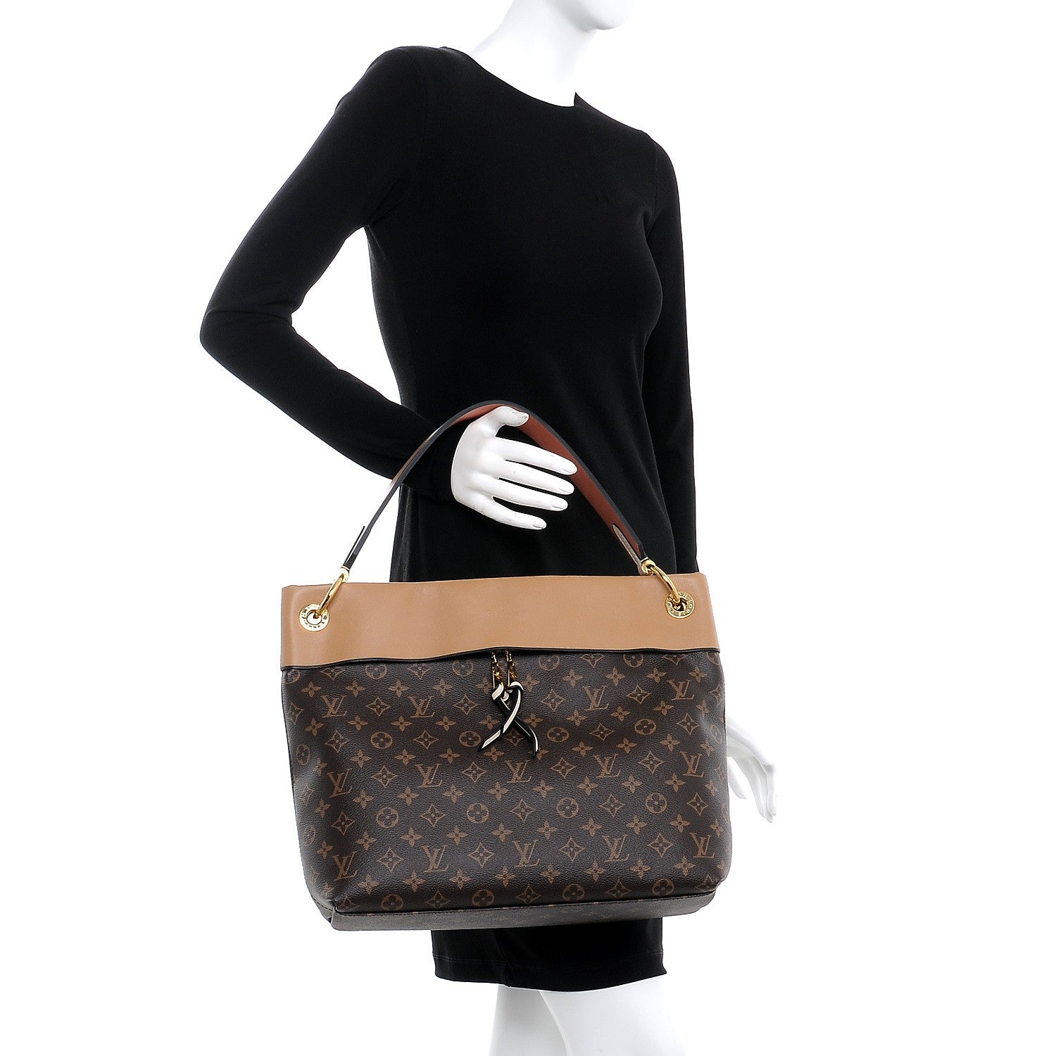 Louis Vuitton Monogram Tuileries Hobo Sesame Peach 2 of 8