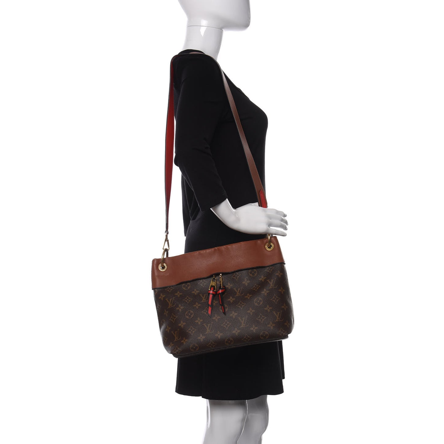 Monogram Tuileries Besace Caramel Rouge