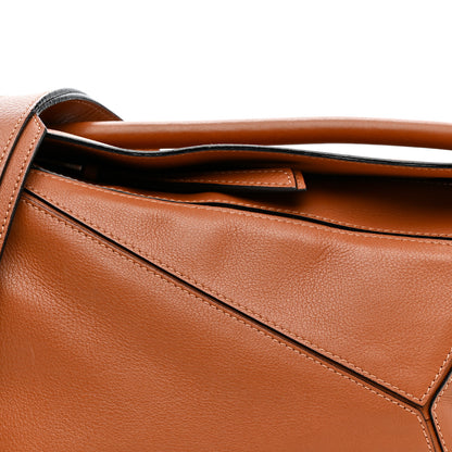 Loewe Grained Calfskin Small Puzzle Bag Tan 8 of 11