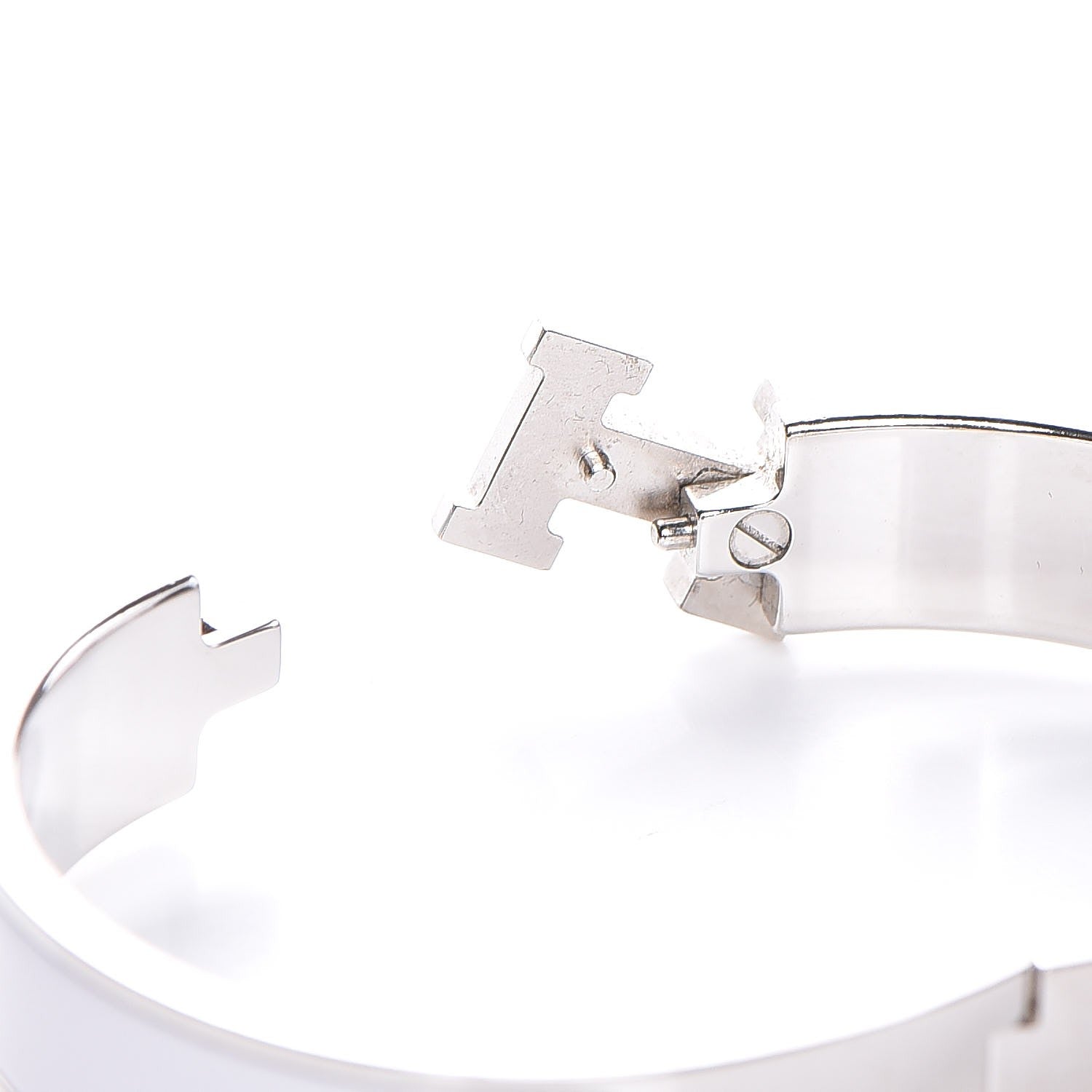 Hermes Enamel Narrow Clic Clac H Bracelet PM White 4 of 6